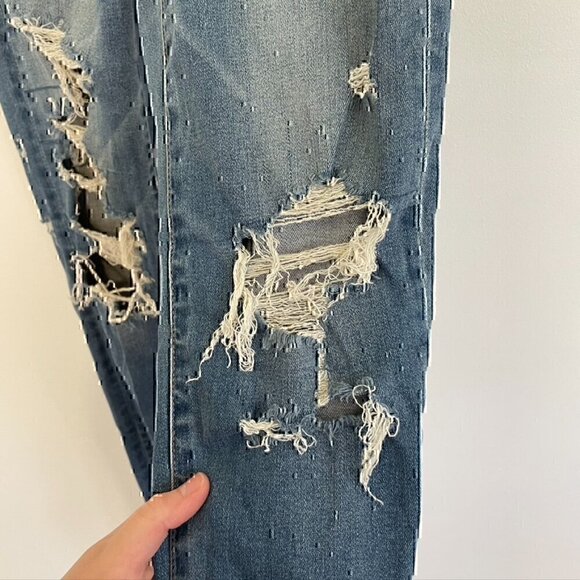 AMERICAN EAGLE Ne(x)t Level Stretch Hi-Rise Jegging Ripped High Waisted 00 CURVY - Picture 12 of 12